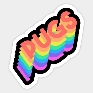 Pug Pride Sticker